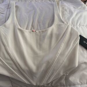 White Sleeveless Top